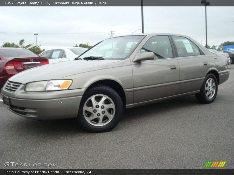 Cashmere Beige Metallic / Beige 1997 Toyota Camry LE V6