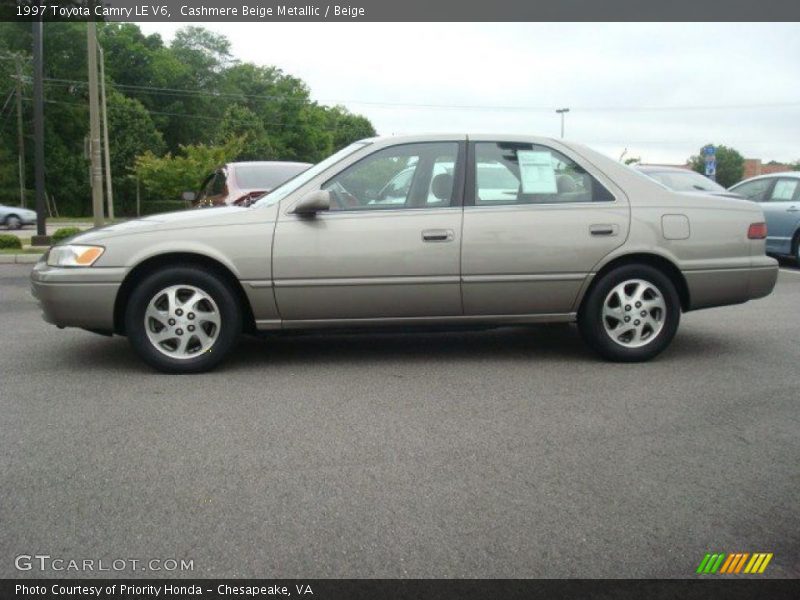 Cashmere Beige Metallic / Beige 1997 Toyota Camry LE V6