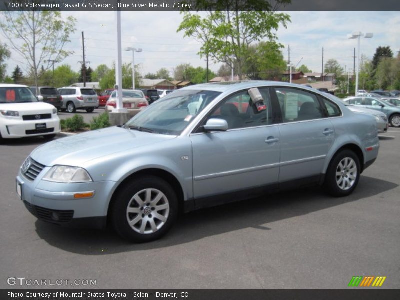 Blue Silver Metallic / Grey 2003 Volkswagen Passat GLS Sedan