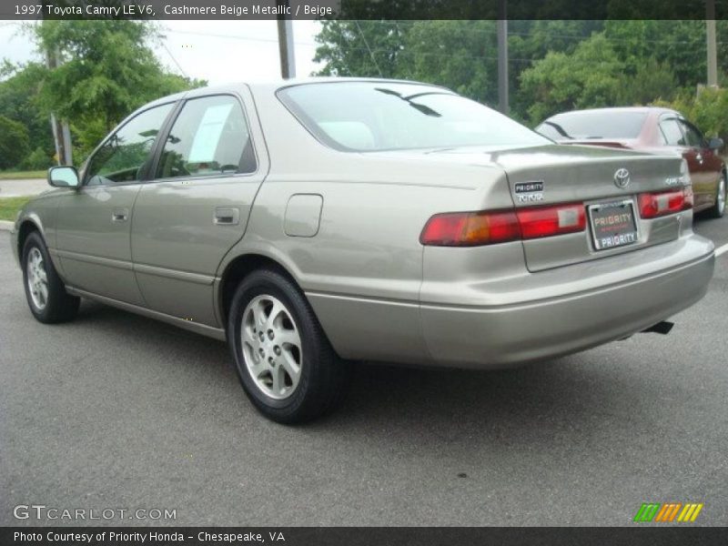 Cashmere Beige Metallic / Beige 1997 Toyota Camry LE V6
