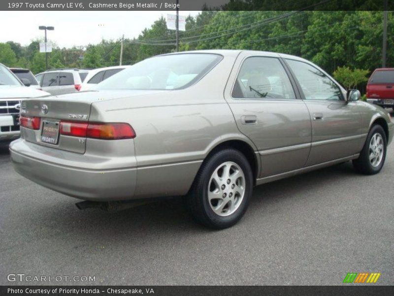 Cashmere Beige Metallic / Beige 1997 Toyota Camry LE V6