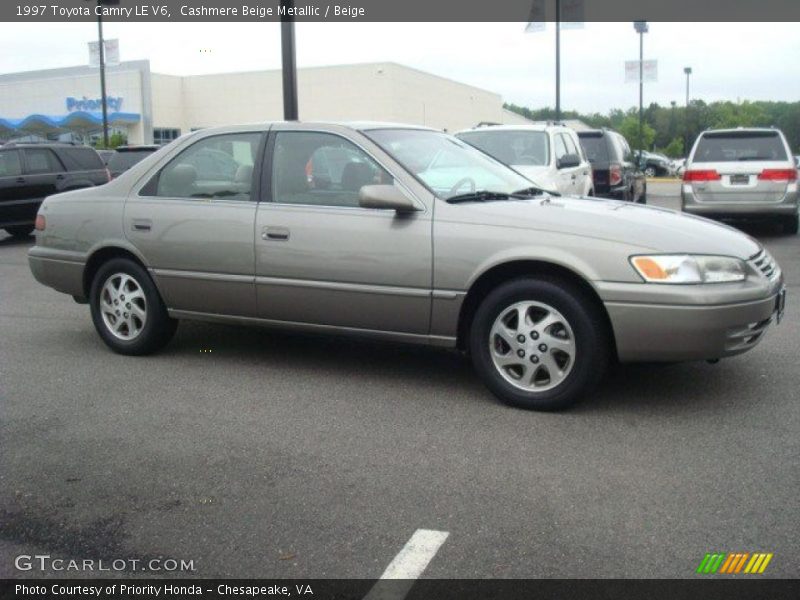 Cashmere Beige Metallic / Beige 1997 Toyota Camry LE V6