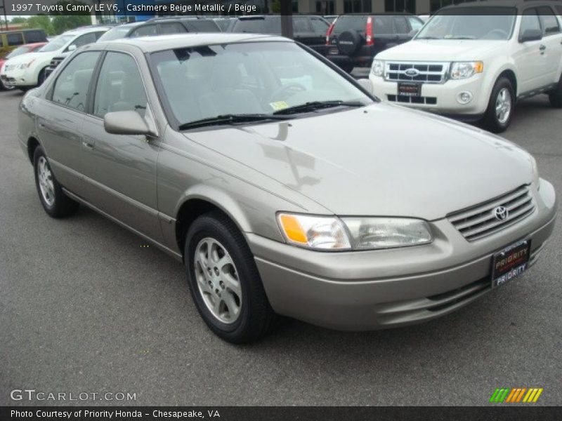 Cashmere Beige Metallic / Beige 1997 Toyota Camry LE V6