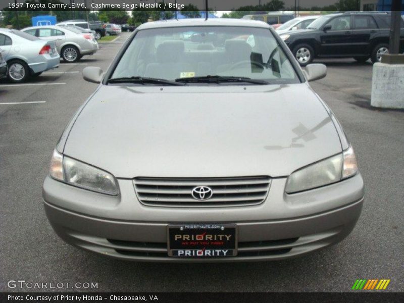 Cashmere Beige Metallic / Beige 1997 Toyota Camry LE V6