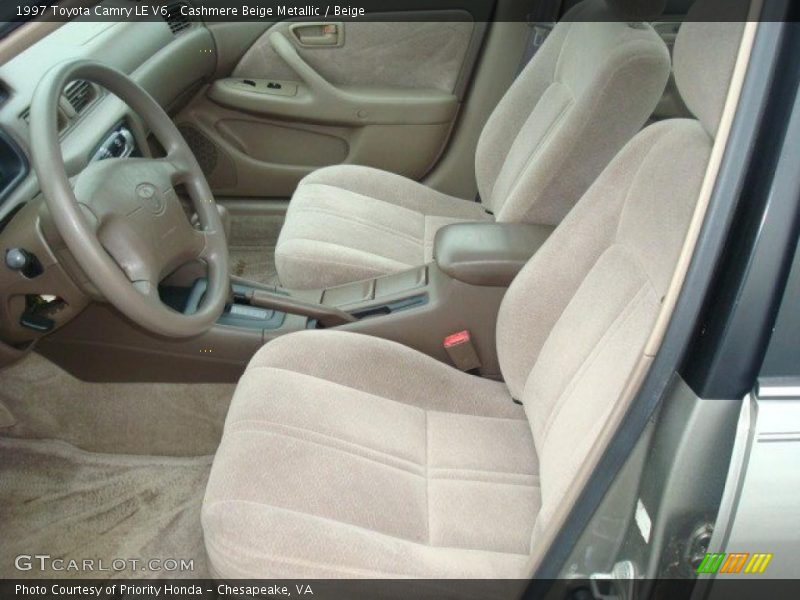 Cashmere Beige Metallic / Beige 1997 Toyota Camry LE V6