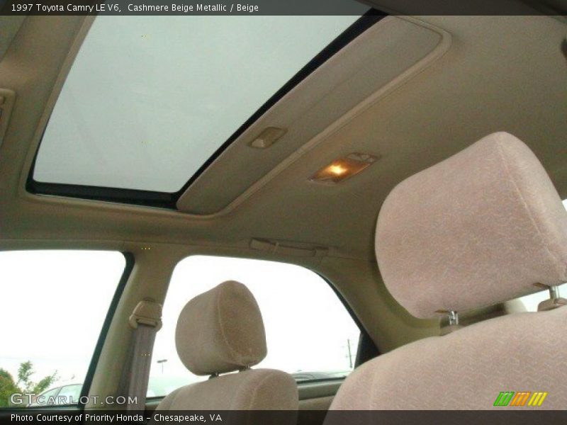 Cashmere Beige Metallic / Beige 1997 Toyota Camry LE V6