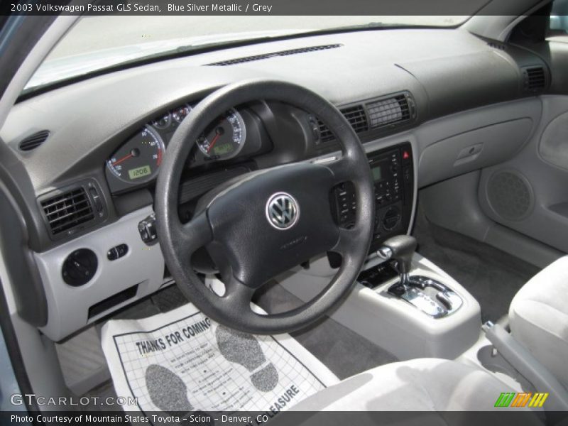 Blue Silver Metallic / Grey 2003 Volkswagen Passat GLS Sedan