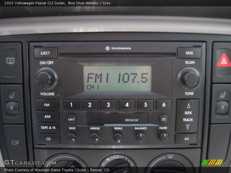 Blue Silver Metallic / Grey 2003 Volkswagen Passat GLS Sedan