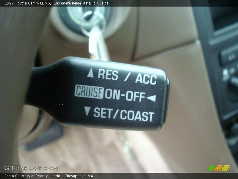 Cashmere Beige Metallic / Beige 1997 Toyota Camry LE V6