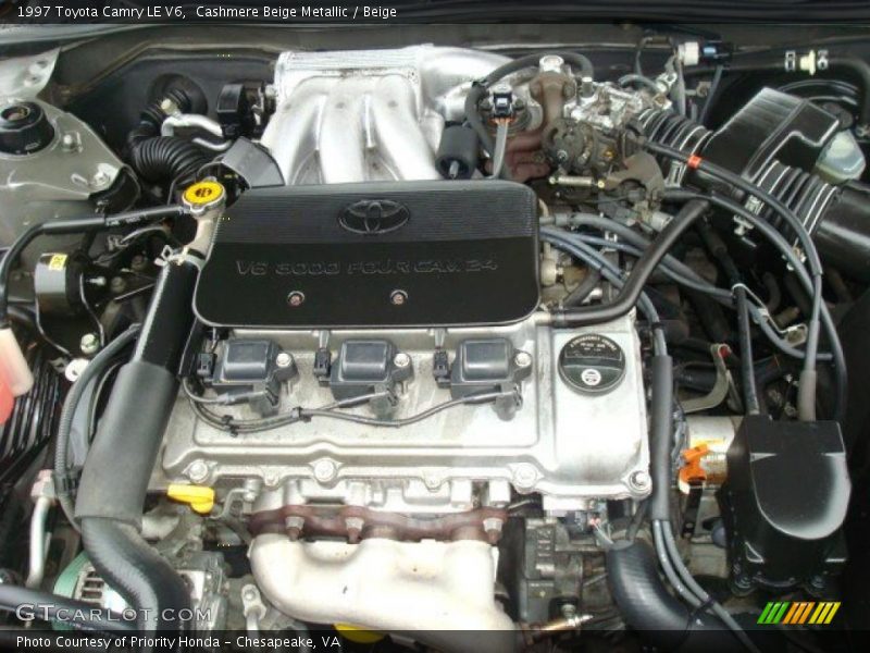 Cashmere Beige Metallic / Beige 1997 Toyota Camry LE V6