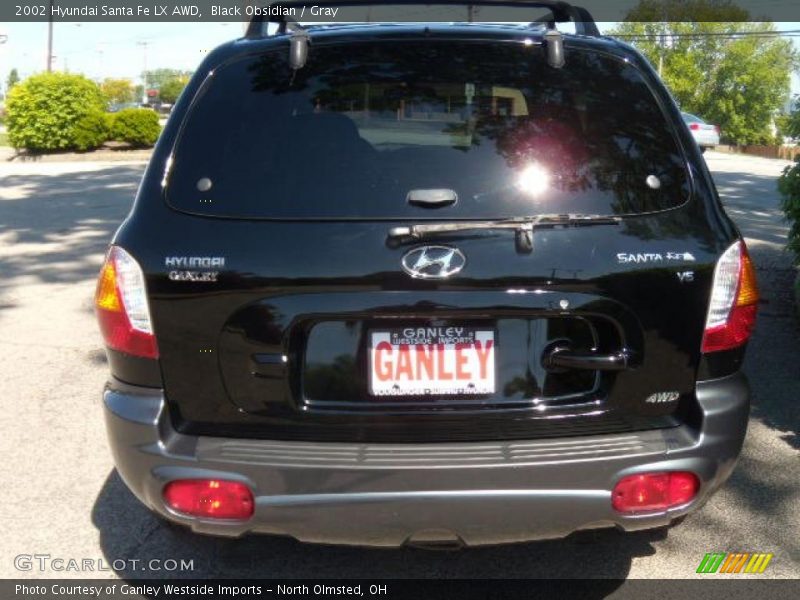 Black Obsidian / Gray 2002 Hyundai Santa Fe LX AWD