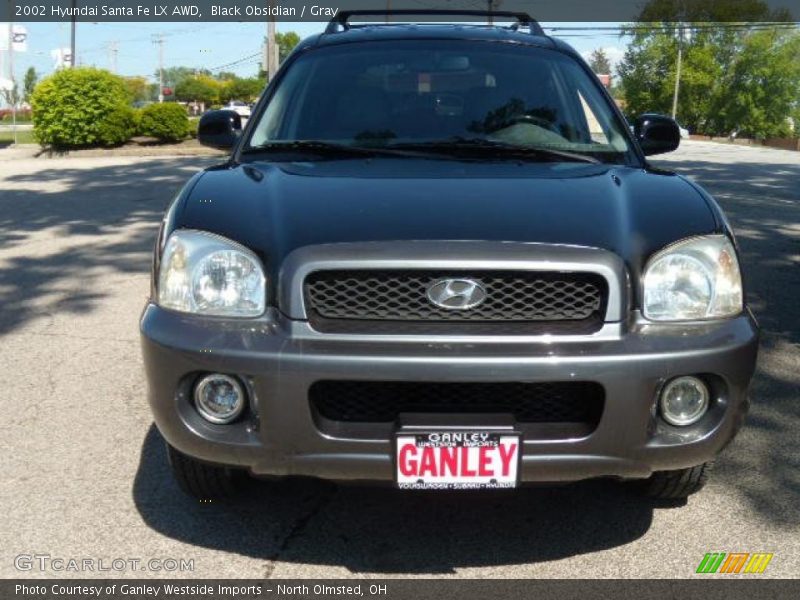 Black Obsidian / Gray 2002 Hyundai Santa Fe LX AWD