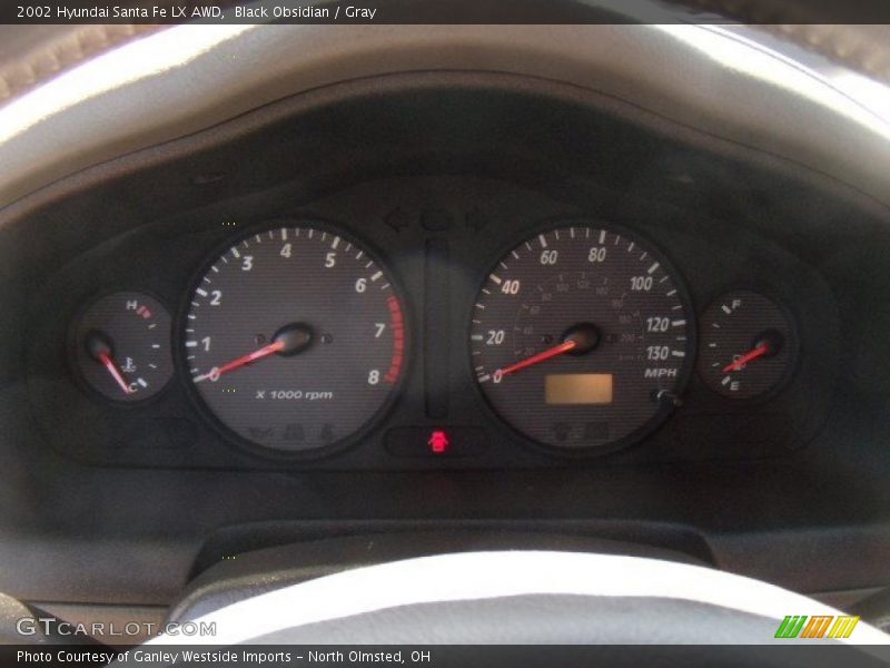 Black Obsidian / Gray 2002 Hyundai Santa Fe LX AWD