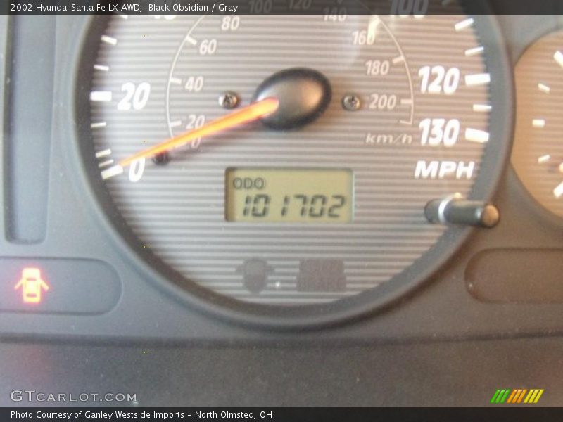 Black Obsidian / Gray 2002 Hyundai Santa Fe LX AWD