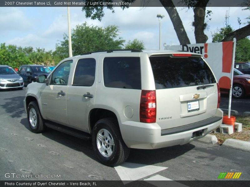 Gold Mist Metallic / Light Cashmere/Ebony 2007 Chevrolet Tahoe LS