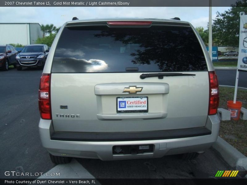 Gold Mist Metallic / Light Cashmere/Ebony 2007 Chevrolet Tahoe LS