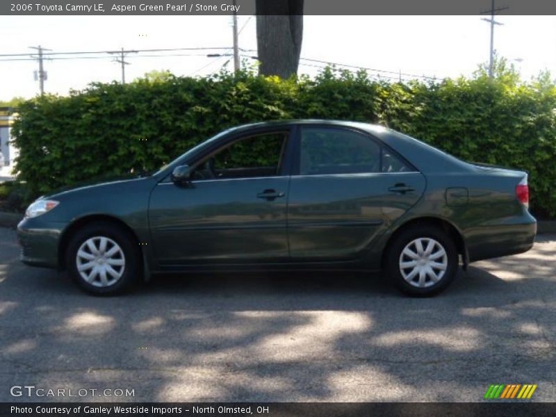 Aspen Green Pearl / Stone Gray 2006 Toyota Camry LE
