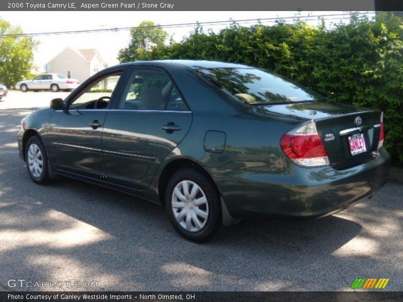 Aspen Green Pearl / Stone Gray 2006 Toyota Camry LE