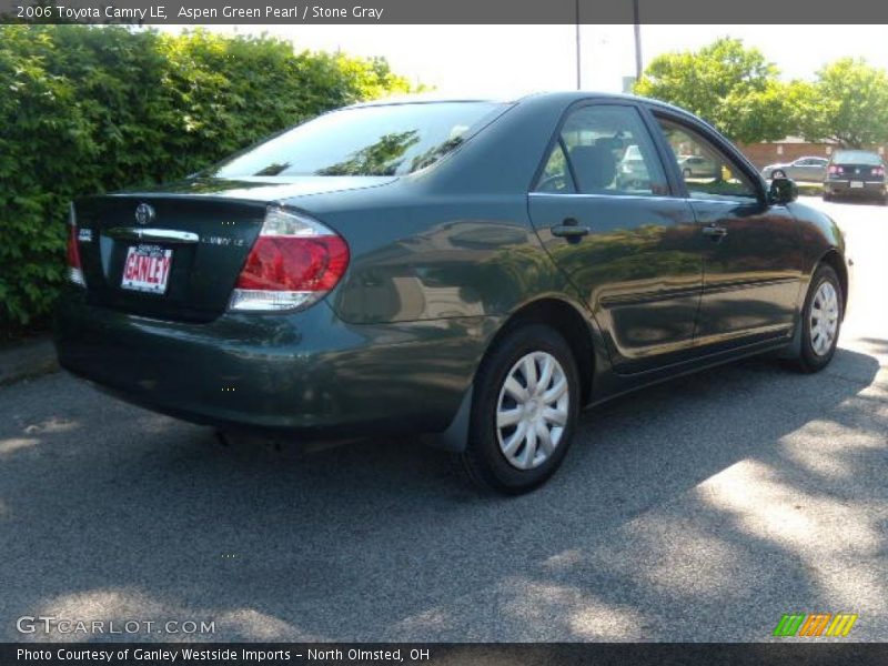 Aspen Green Pearl / Stone Gray 2006 Toyota Camry LE