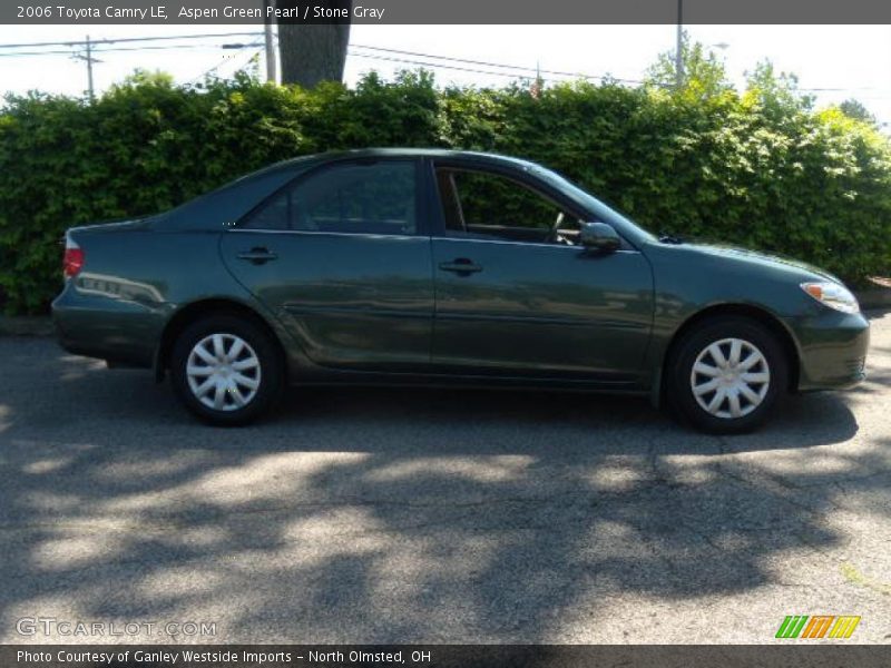 Aspen Green Pearl / Stone Gray 2006 Toyota Camry LE