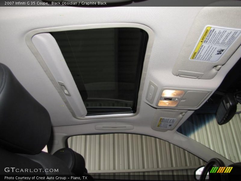 Black Obsidian / Graphite Black 2007 Infiniti G 35 Coupe