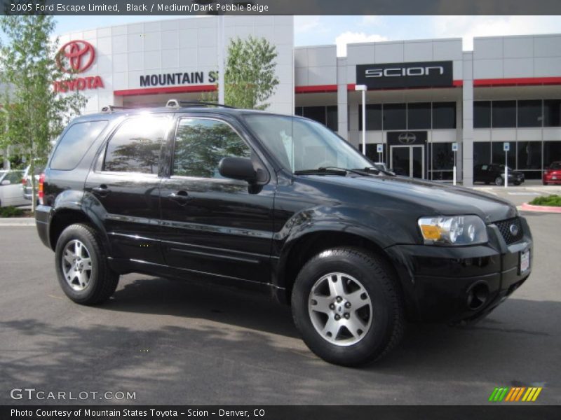 Black / Medium/Dark Pebble Beige 2005 Ford Escape Limited