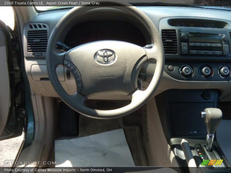 Aspen Green Pearl / Stone Gray 2006 Toyota Camry LE