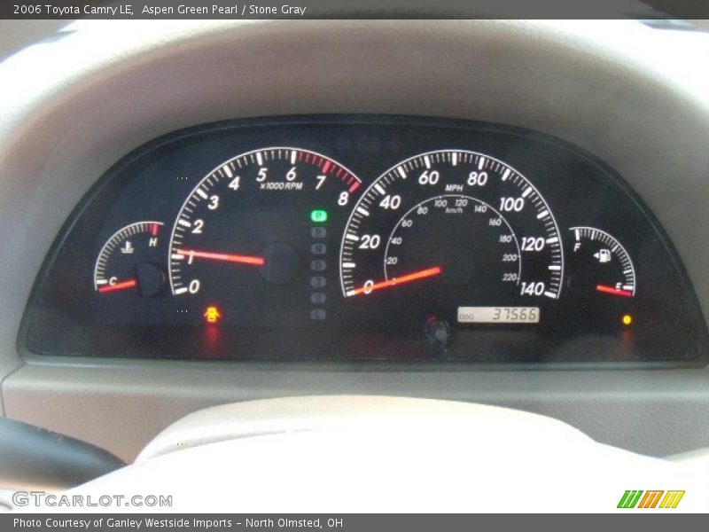 Aspen Green Pearl / Stone Gray 2006 Toyota Camry LE