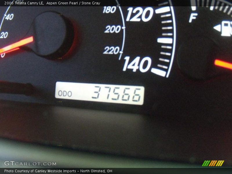 Aspen Green Pearl / Stone Gray 2006 Toyota Camry LE