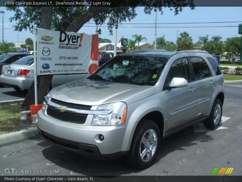 Silverstone Metallic / Light Gray 2008 Chevrolet Equinox LT