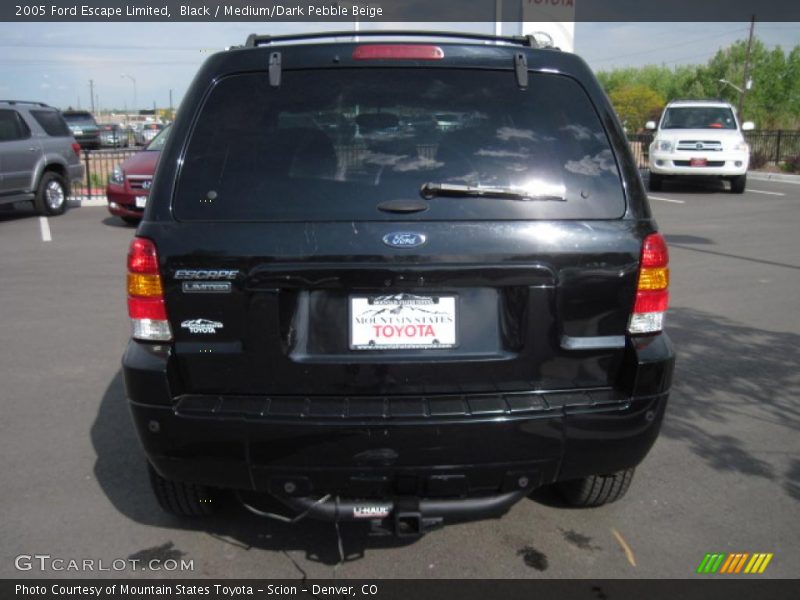 Black / Medium/Dark Pebble Beige 2005 Ford Escape Limited
