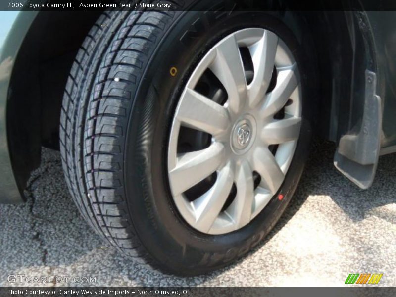 Aspen Green Pearl / Stone Gray 2006 Toyota Camry LE