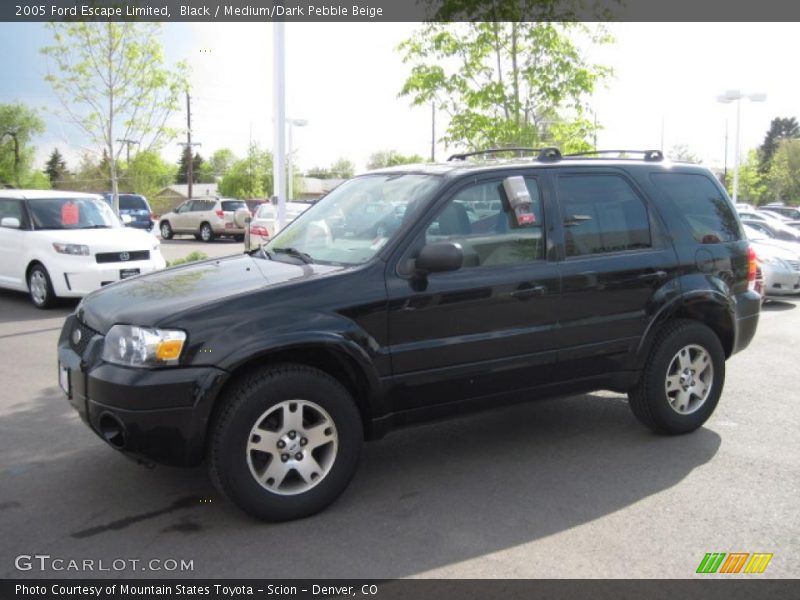 Black / Medium/Dark Pebble Beige 2005 Ford Escape Limited