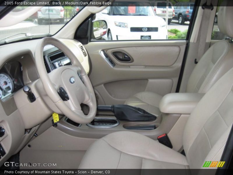 Black / Medium/Dark Pebble Beige 2005 Ford Escape Limited