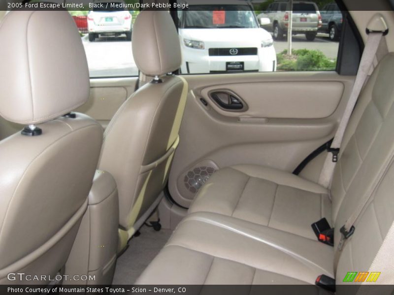 Black / Medium/Dark Pebble Beige 2005 Ford Escape Limited