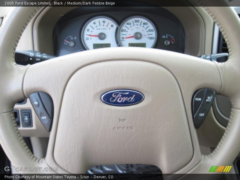 Black / Medium/Dark Pebble Beige 2005 Ford Escape Limited