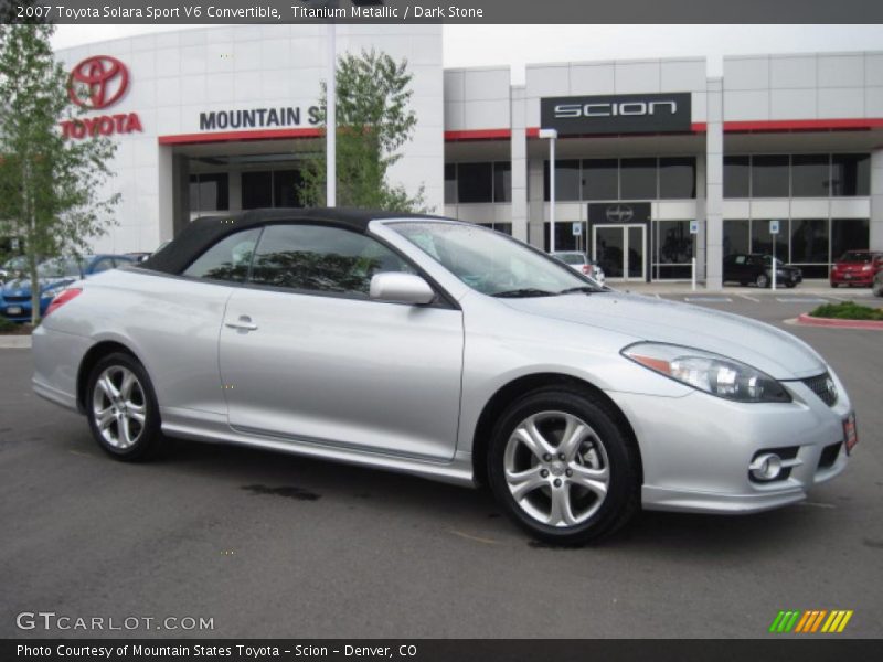Titanium Metallic / Dark Stone 2007 Toyota Solara Sport V6 Convertible