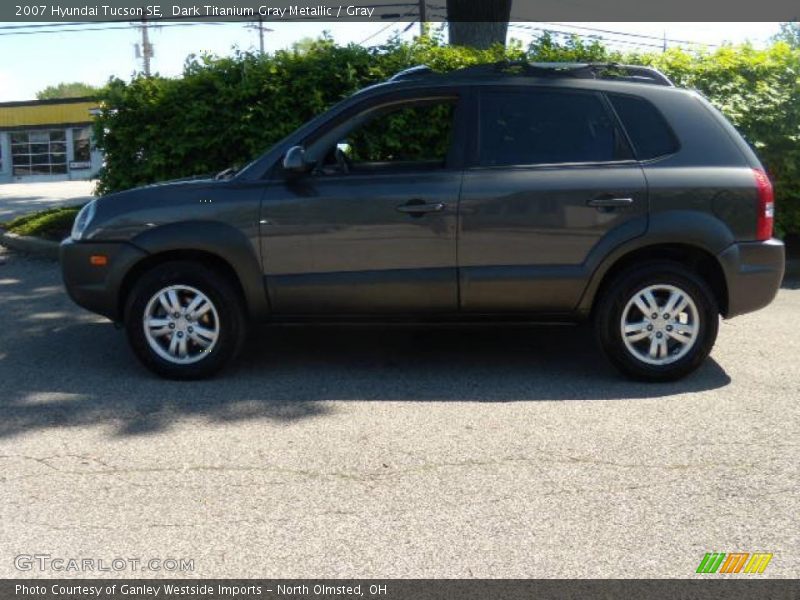 Dark Titanium Gray Metallic / Gray 2007 Hyundai Tucson SE