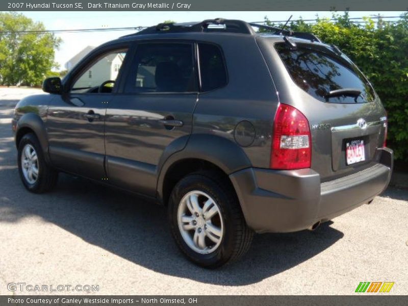 Dark Titanium Gray Metallic / Gray 2007 Hyundai Tucson SE