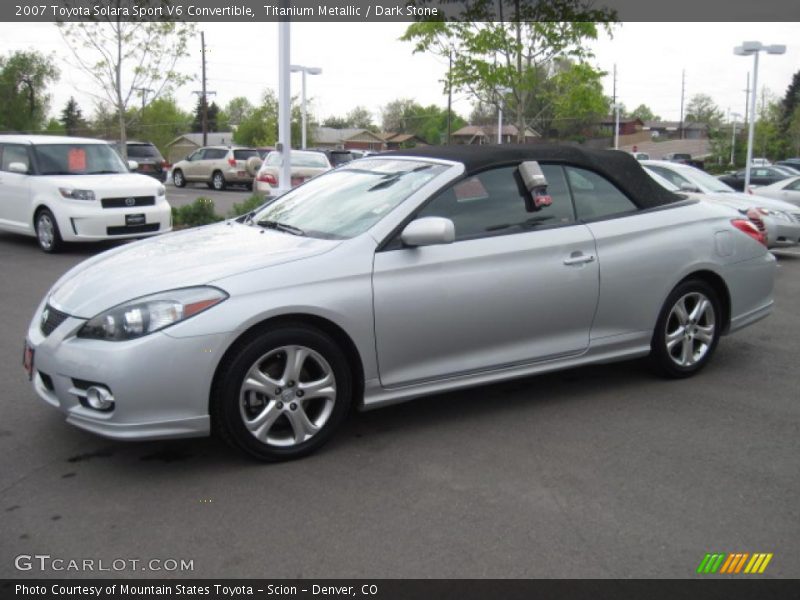 Titanium Metallic / Dark Stone 2007 Toyota Solara Sport V6 Convertible
