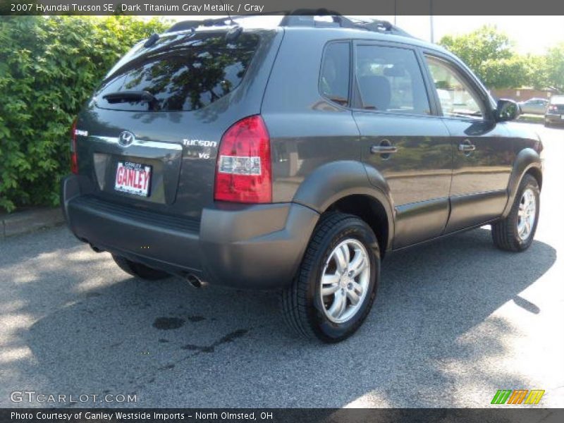 Dark Titanium Gray Metallic / Gray 2007 Hyundai Tucson SE