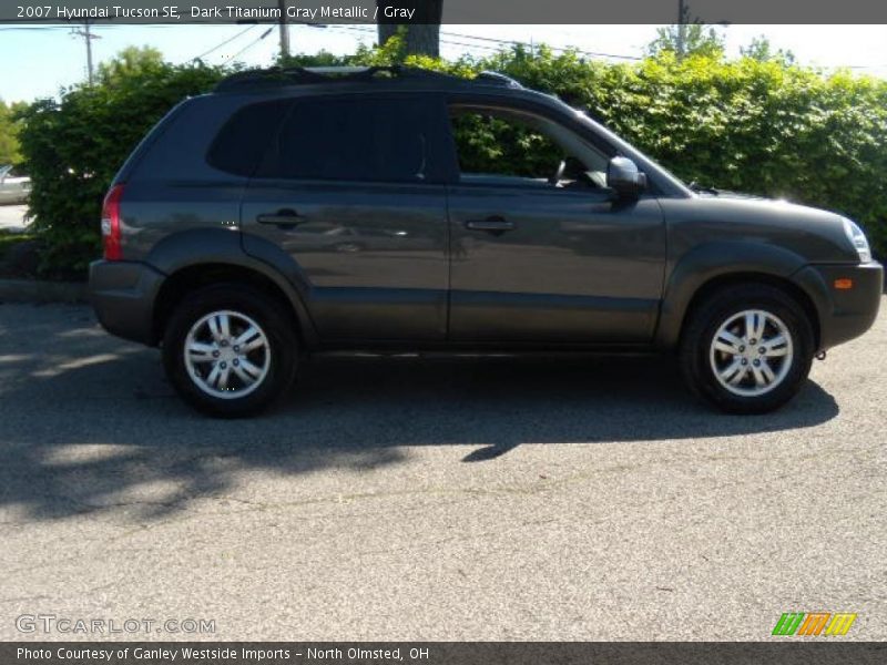Dark Titanium Gray Metallic / Gray 2007 Hyundai Tucson SE