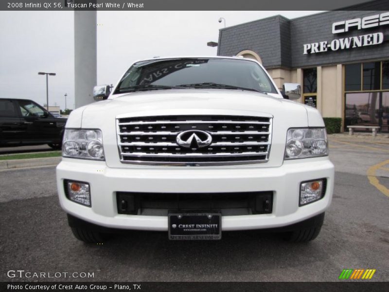Tuscan Pearl White / Wheat 2008 Infiniti QX 56
