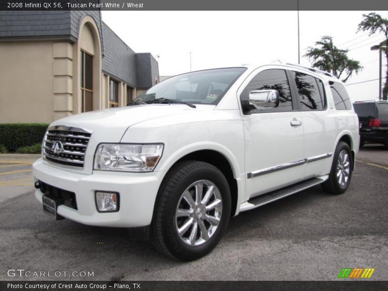 Tuscan Pearl White / Wheat 2008 Infiniti QX 56