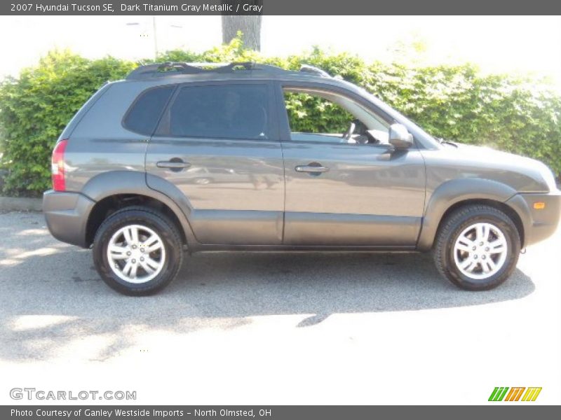 Dark Titanium Gray Metallic / Gray 2007 Hyundai Tucson SE