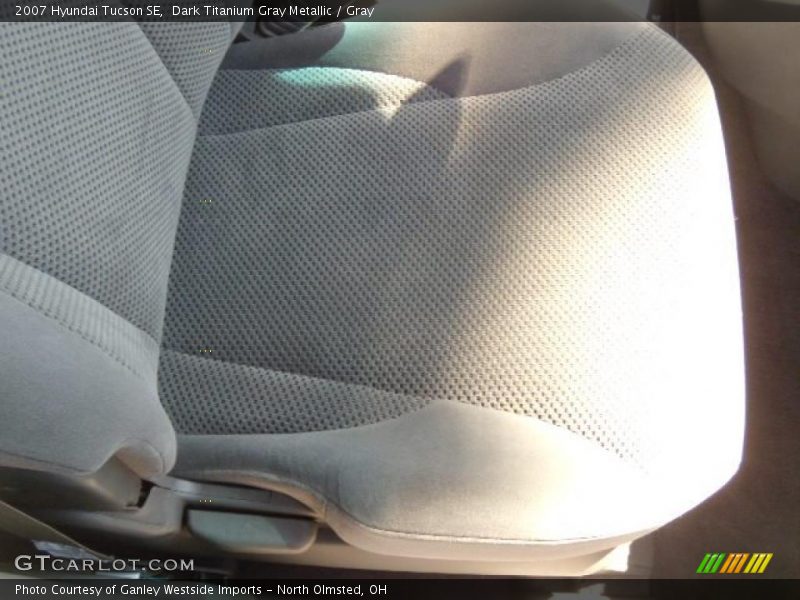 Dark Titanium Gray Metallic / Gray 2007 Hyundai Tucson SE