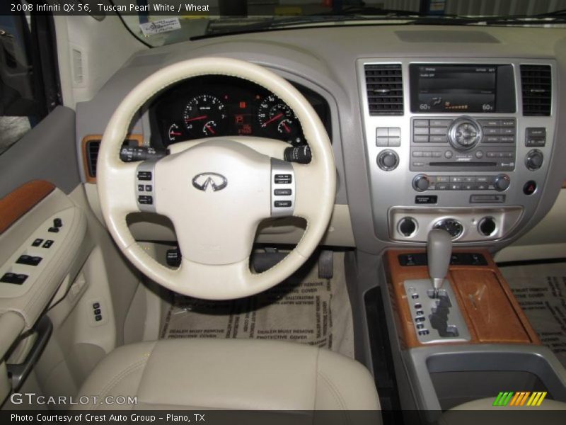 Tuscan Pearl White / Wheat 2008 Infiniti QX 56
