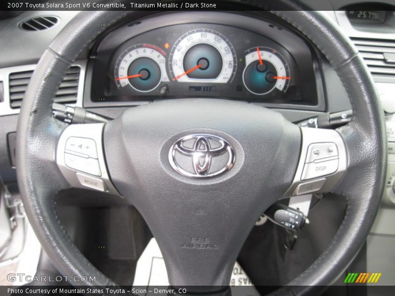 Titanium Metallic / Dark Stone 2007 Toyota Solara Sport V6 Convertible