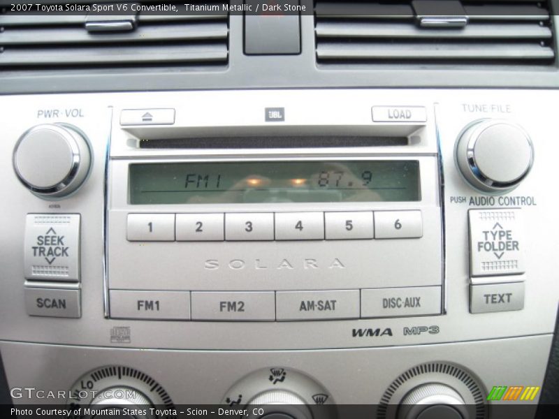 Titanium Metallic / Dark Stone 2007 Toyota Solara Sport V6 Convertible