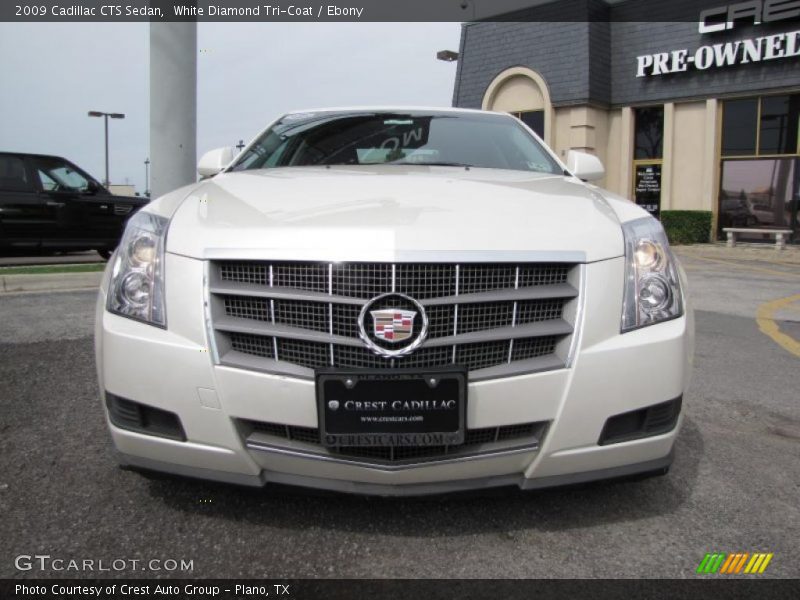 White Diamond Tri-Coat / Ebony 2009 Cadillac CTS Sedan